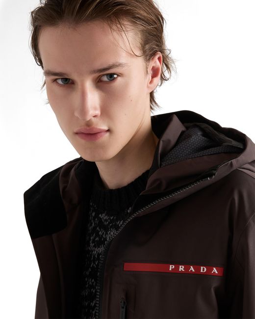 Prada Brown Extreme-Tex Blouson Jacket for men