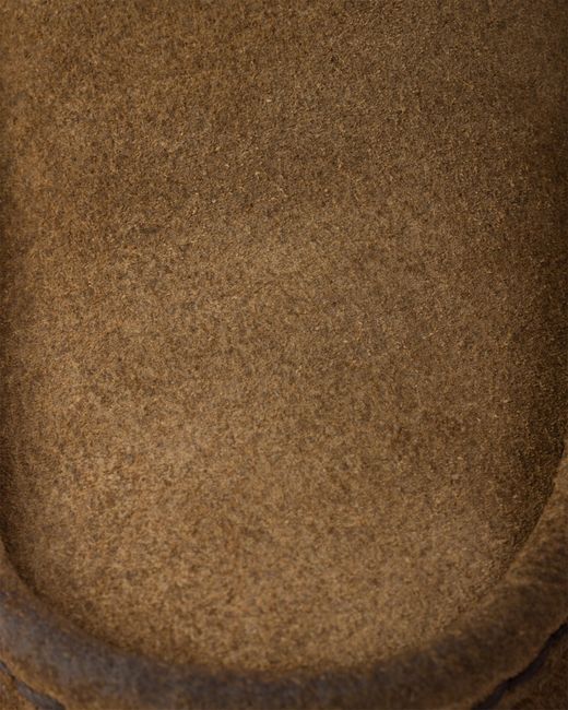 Prada Brown Aged Suede Loafers, Size 5 for men