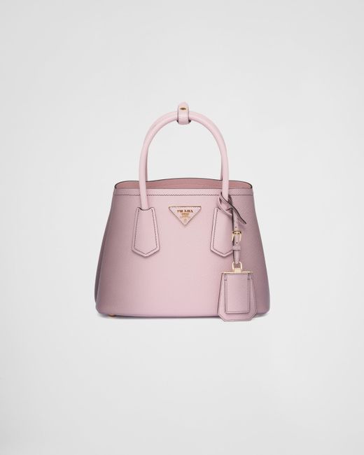 Prada Pink Double Saffiano Leather Mini-bag