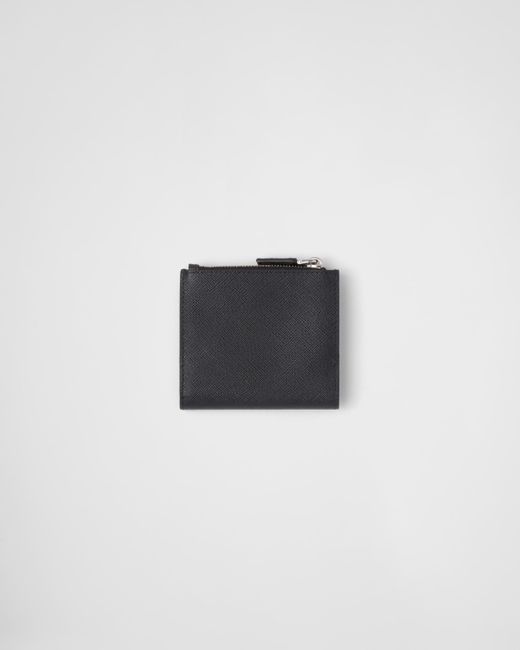 Prada Blue Small Saffiano Leather Wallet for men