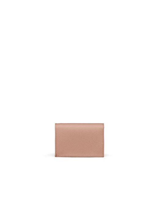 Prada Pink Small Saffiano Leather Wallet
