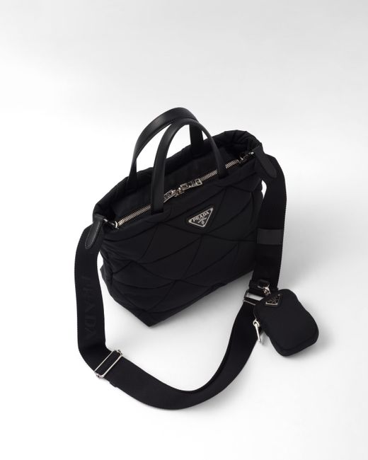 Prada Black Padded Re-nylon Tote Bag