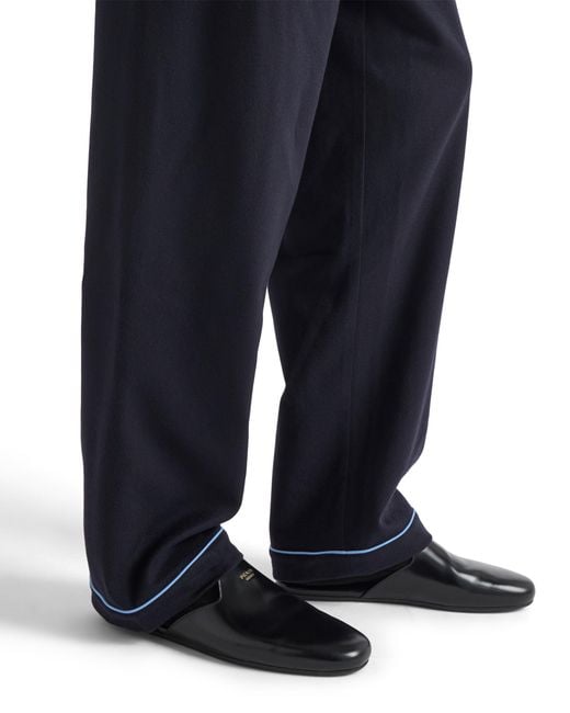 Prada Blue Cashmere Pajamas for men