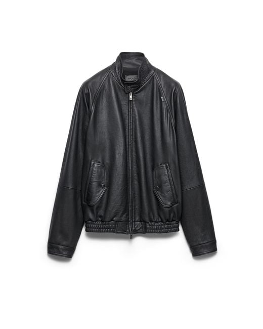 Prada Black Nappa Leather Jacket for men