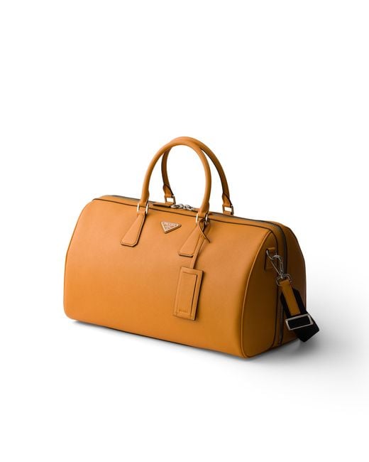 Borsa Da Viaggio di Prada in Brown