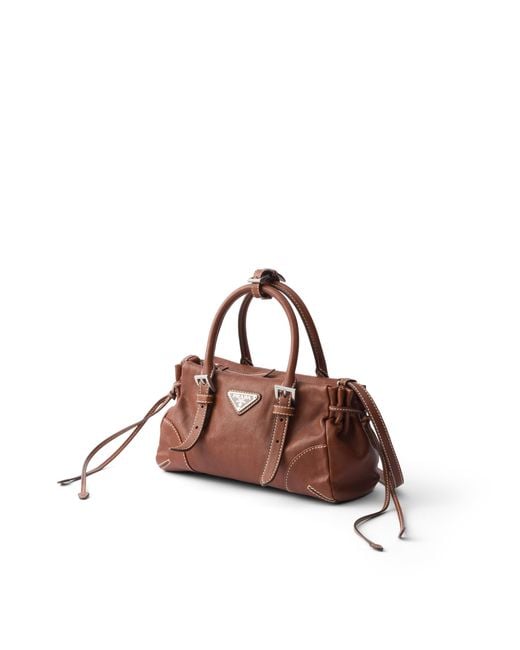 Borsa Karin Small di Prada in Brown