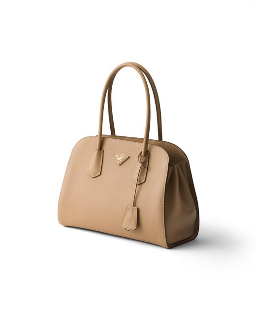 Prada Natural Medium Leather Tote Bag