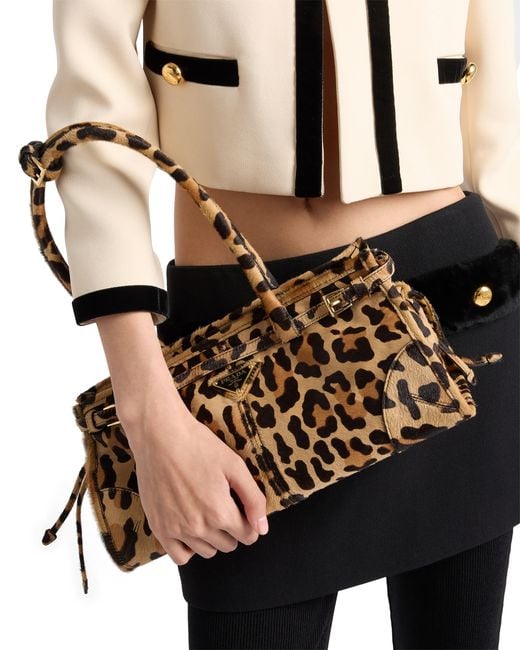 Prada Multicolor Bonnie Medium Printed Leather Handbag