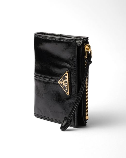 Prada Black Small Leather Wallet