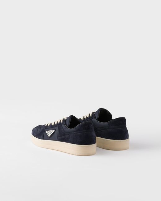 Sneakers Downtown En Re-Nylon Et Veau Velours Prada pour homme en coloris Blue