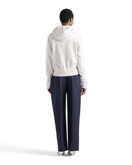 Prada Blue Light Mohair Pants