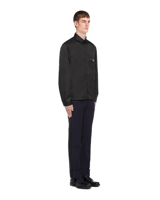Prada Black Re-Nylon Shirt for men