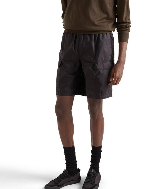 Prada Black Re-Nylon Swim Trunks for men