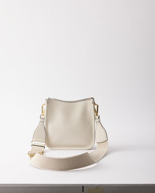 Prada Natural Mini Leather Shoulder Bag