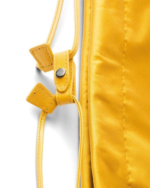 Prada Yellow Wish Silk Duchesse Pouch