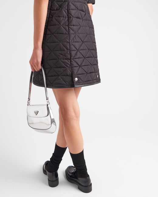 Prada Black Short-Sleeved Re-Nylon Dress