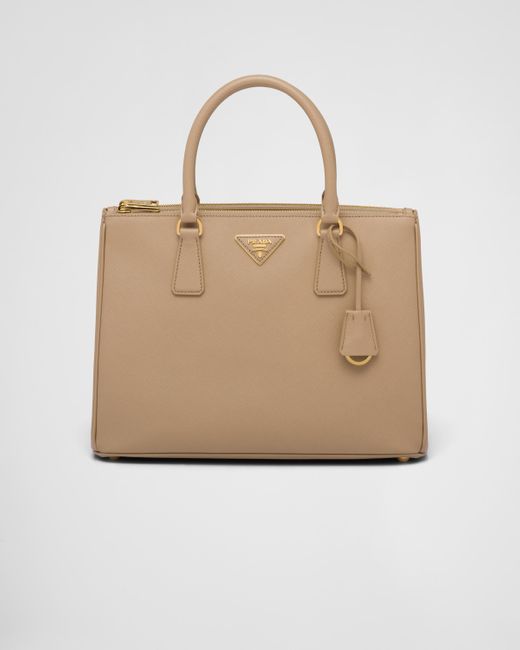 Prada Natural Large Galleria Saffiano Leather Bag