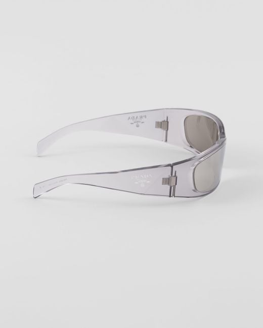 Prada Gray Symbole Sunglasses for men