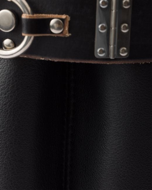Borsa Buckle Large di Prada in Black