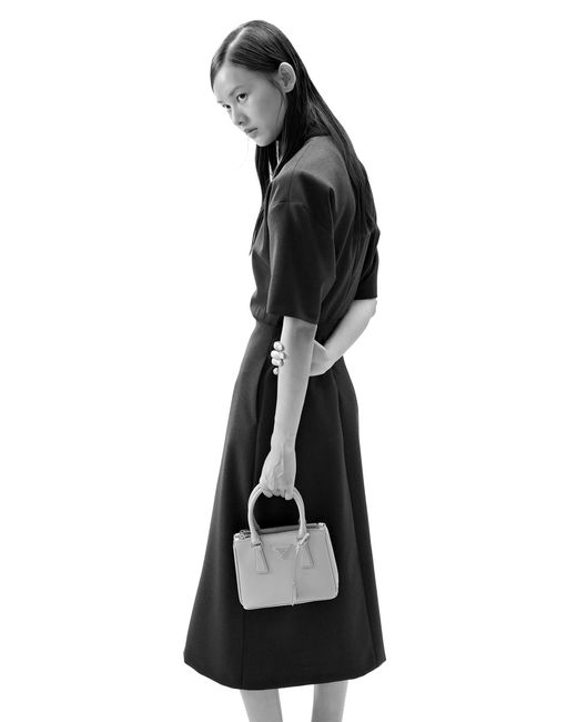 Prada Black Galleria Mini Saffiano Leather Bag