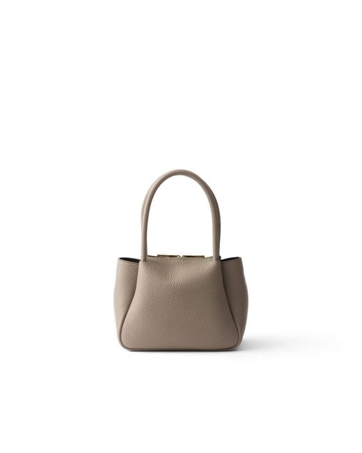 Borsa A Mano Liaison Mini di Prada in White