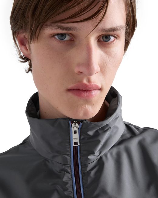 Prada Gray Re-Nylon Jacket for men