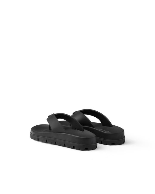 Prada Black Sandalen