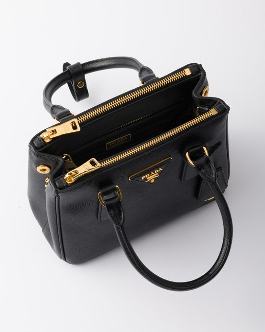 Prada Black Galleria Mini Saffiano Leather Bag