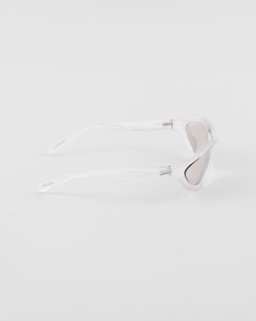 Prada White Sunglasses With The Logo