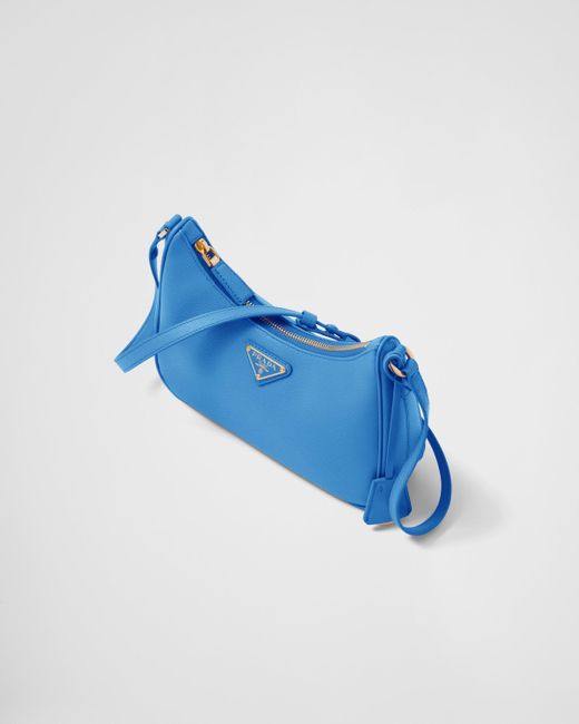 Prada Blue Re-edition Saffiano Leather Mini Bag