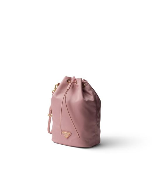 Prada Pink Re-Nylon Pouch, Pesco