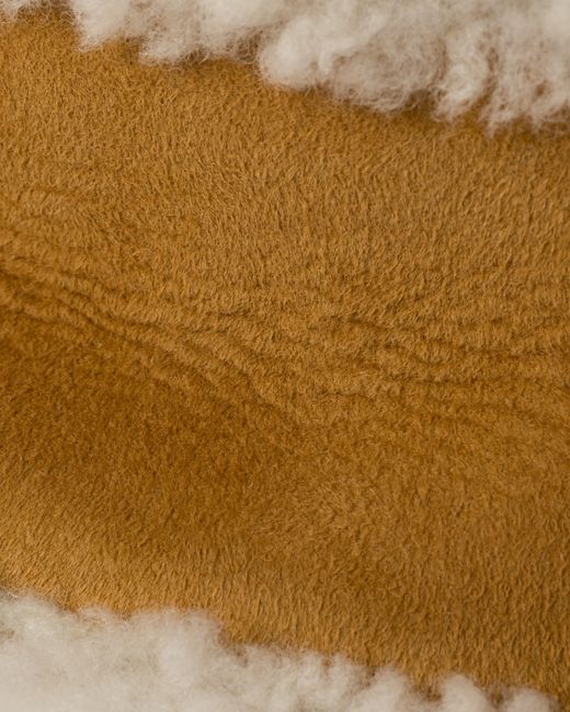 Prada Natural Suede Shearling Bucket Hat