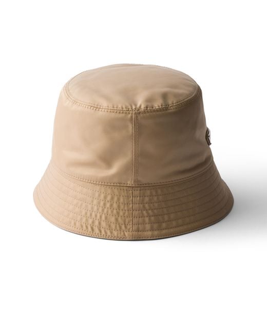 Prada Natural Re-Nylon Bucket Hat for men
