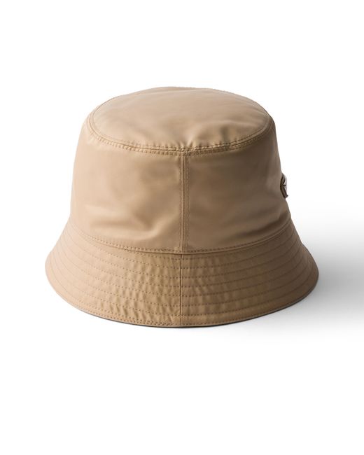 Prada Natural Re-Nylon Bucket Hat for men
