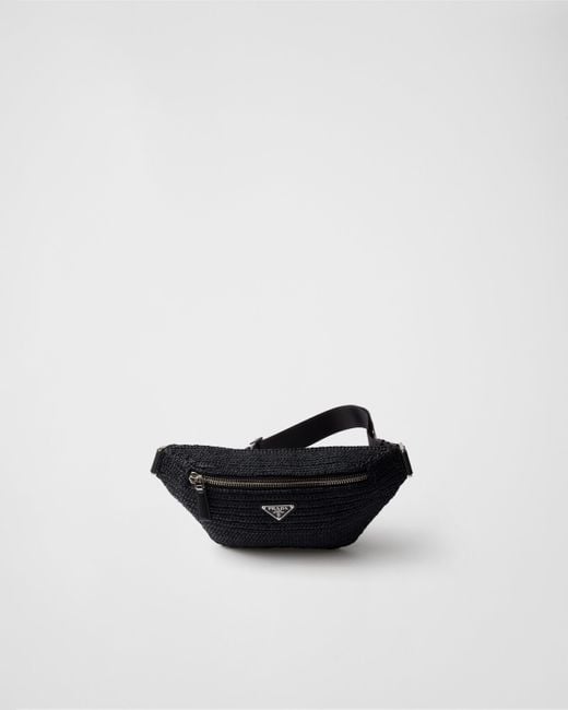 Prada White Crochet Belt Bag for men