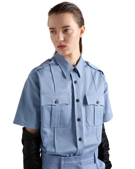 Prada Blue Chino Shirt, Aviator
