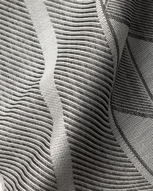 Prada Gray Silk And Wool Shawl