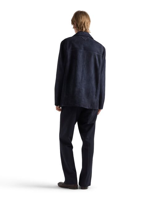 Caban di Prada in Blue da Uomo