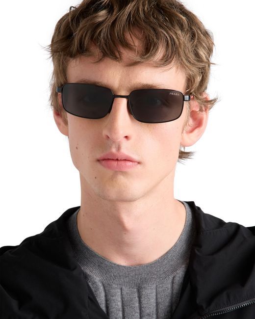 Prada Blue Linea Rossa Sunglasses for men