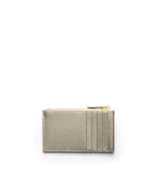 Prada Natural Saffiano Leather Card Holder