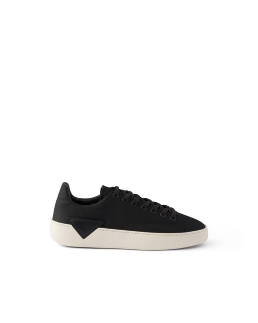 Prada Black Court Re-Nylon Sneakers for men