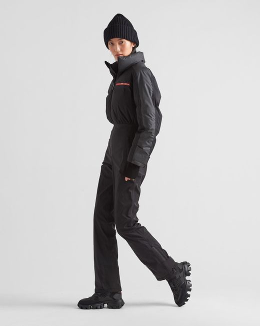 Prada Black Jumpsuit Aus Extreme-tex Stretch