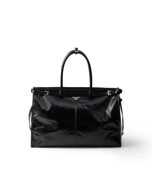 Borsa Shopping Bonnie di Prada in Black da Uomo