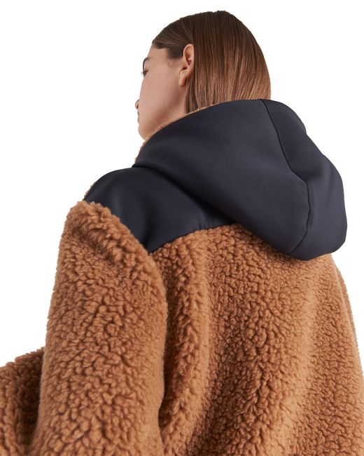 Prada Natural Cropped Double Fleece Jacket