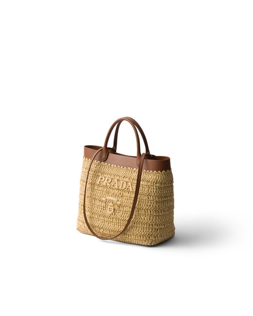 Borsa Shopping Small di Prada in Metallic