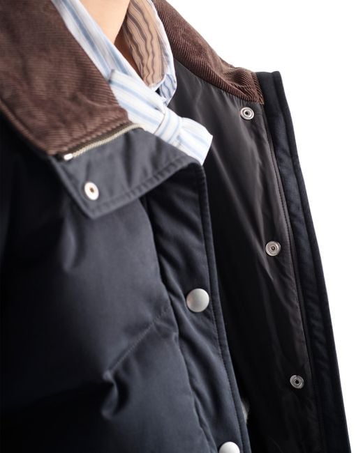 Prada Blue Cropped Compact Poplin Down Jacket