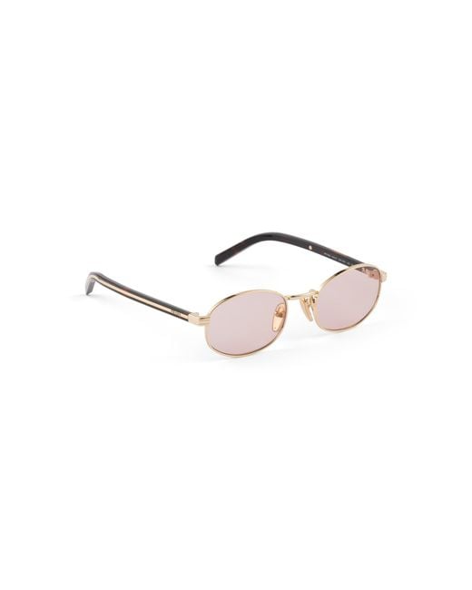 Prada Pink Sunglasses With The Iconic Metal Plaque