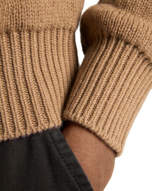Prada Natural Cashmere Crew-Neck Sweater for men