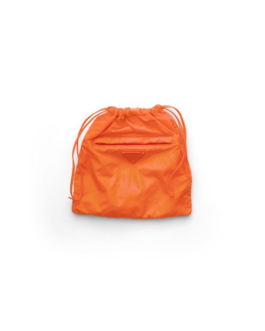 Prada Orange Foldable Re-Nylon Pouch