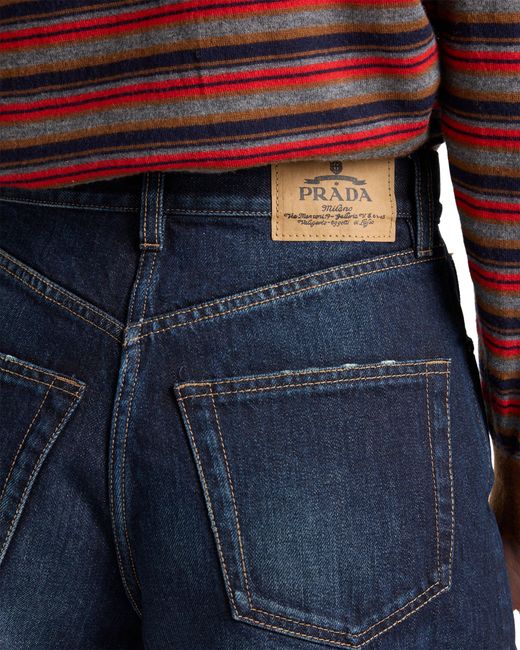 Prada Blue Denim Shorts